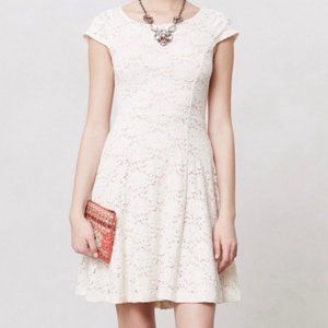 Anthropologie Maeve Dayflower Lace Dress S